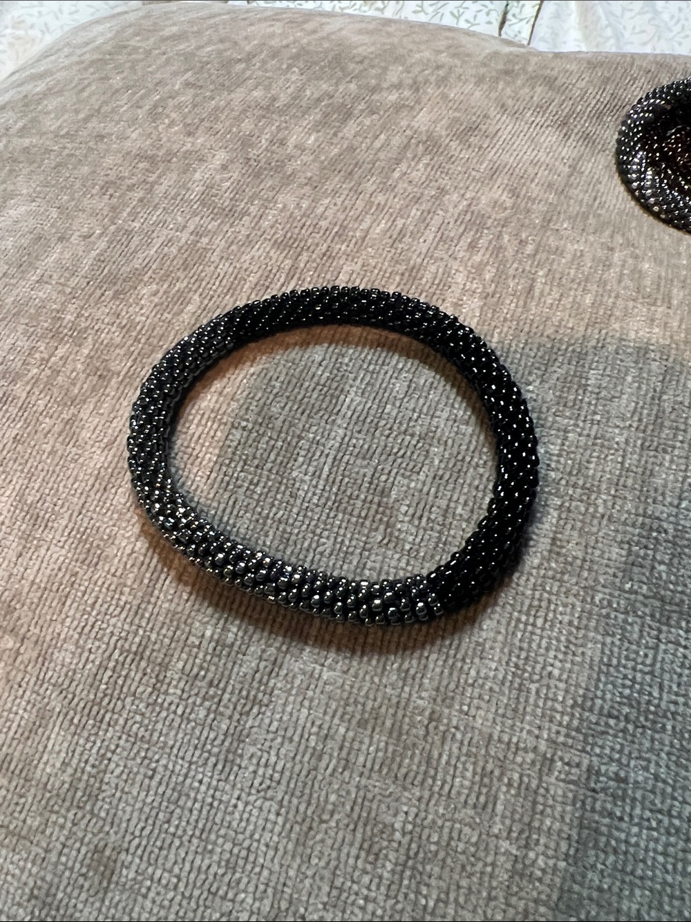 Black Beaded Stretch Bracelet - Women Jewelry